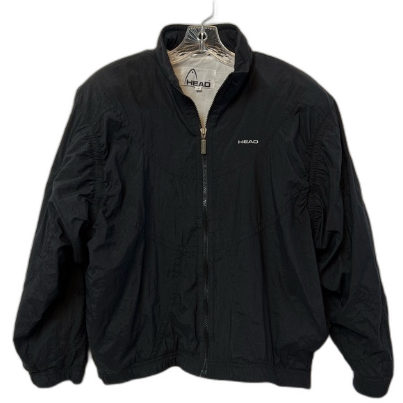 Head Vintage Windbreaker Black Size L - Picture 2 of 10